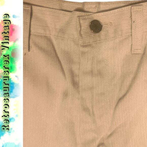 VINTAGE 1970’s Rustler Wrangler Corduroy Pants, Flare Leg Beige 34x28 - Picture 5 of 6